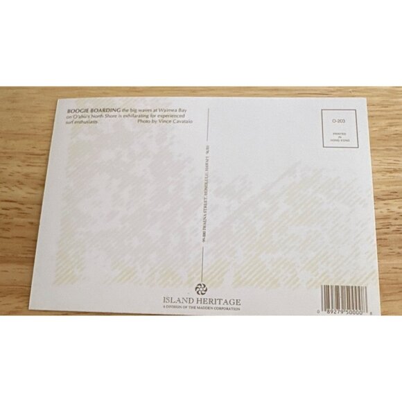 "Wipe Out! Waimea Bay" Postcard By Island Heritageof Hawaii  Sku 0192 - Picture 3 of 4